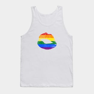 LGBT Rainbow Kiss Tank Top